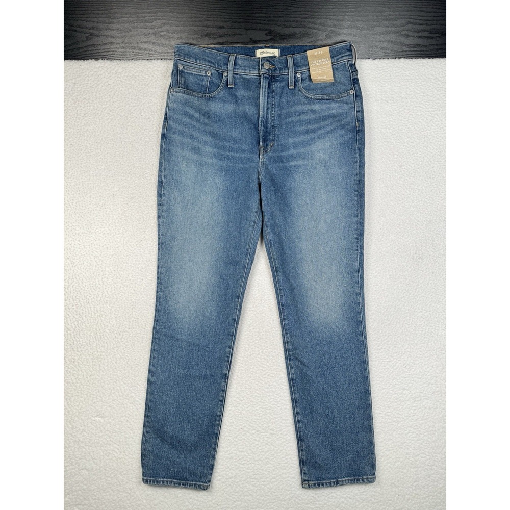 NEW Madewell Perfect Vintage Jean, NWT, Decatur Wash, 31 (Fits 34x30)